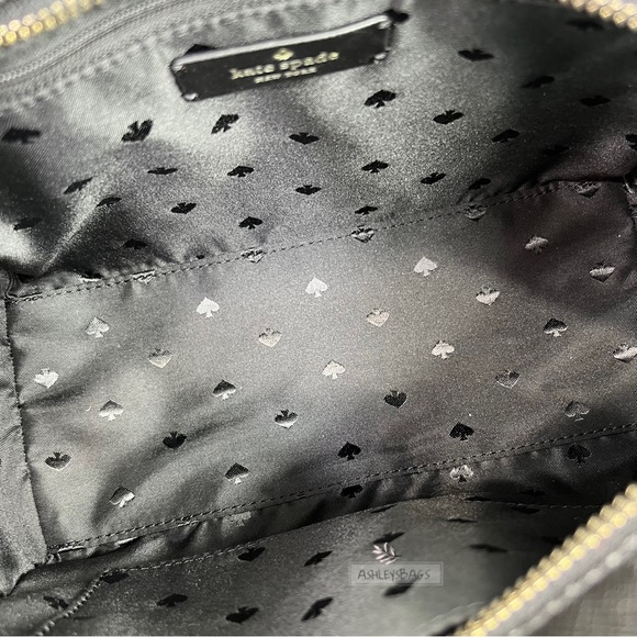 Kate Spade Staci Medium Satchel & Large Slim Bifold Wallet Set In Black - Picture 7 of 15
